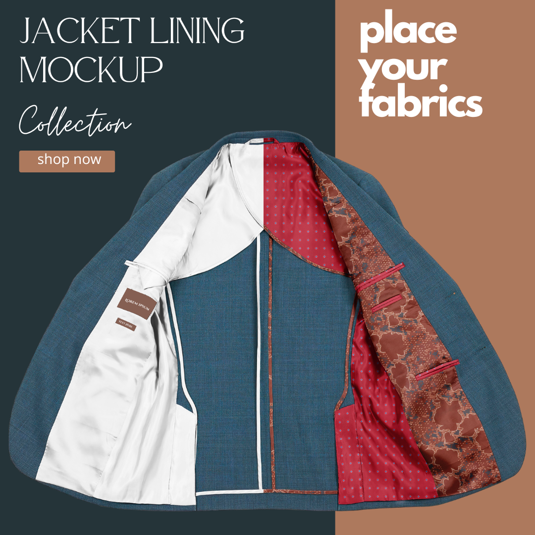 High-Resolution Jacket Lining Mockup for Designers