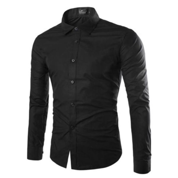 Black Long Sleeve Button Up Shirts