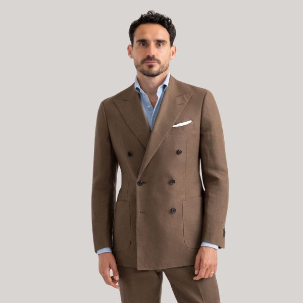 The Elegant and Comfortable Double Breasted Linen Suit