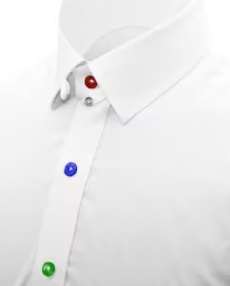 Dress Shirts with Colored Buttons